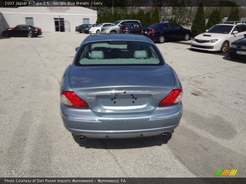 Adriatic Blue Metallic / Ivory 2003 Jaguar X-Type 2.5