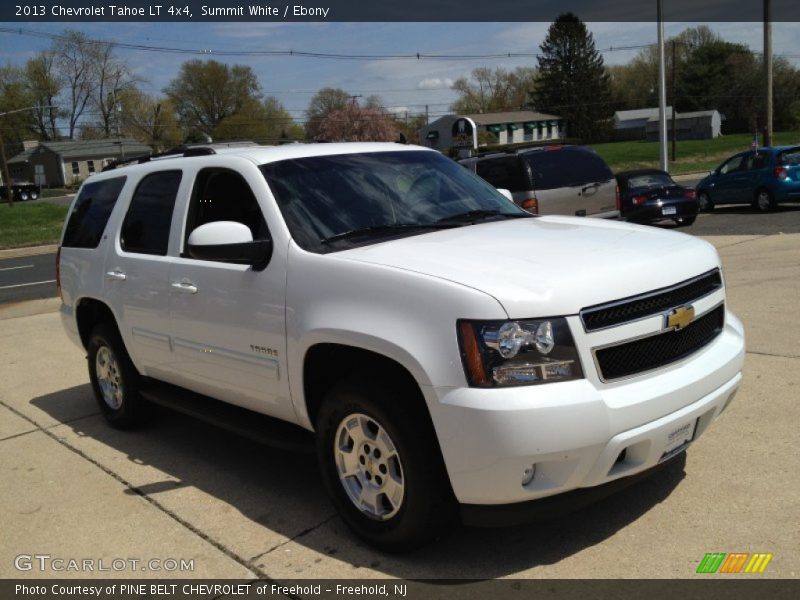 Summit White / Ebony 2013 Chevrolet Tahoe LT 4x4