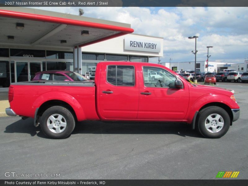 Red Alert / Steel 2007 Nissan Frontier SE Crew Cab 4x4