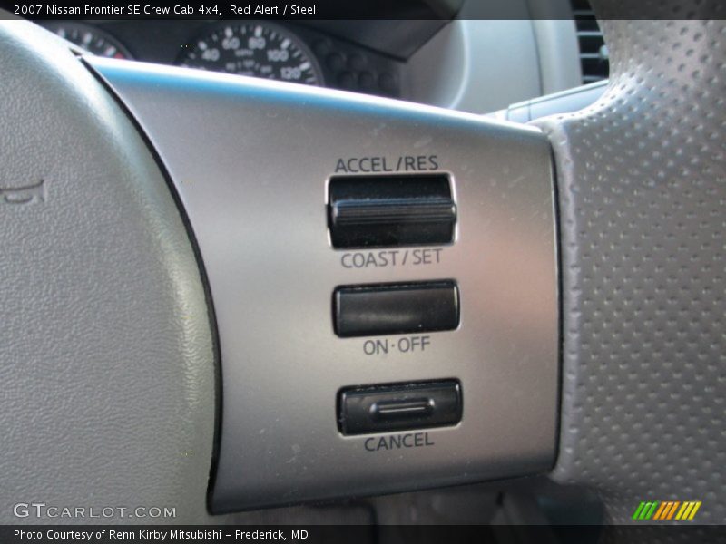 Red Alert / Steel 2007 Nissan Frontier SE Crew Cab 4x4