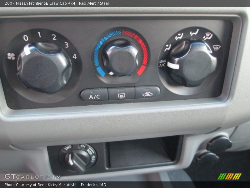 Red Alert / Steel 2007 Nissan Frontier SE Crew Cab 4x4