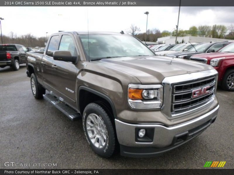 Bronze Alloy Metallic / Jet Black 2014 GMC Sierra 1500 SLE Double Cab 4x4