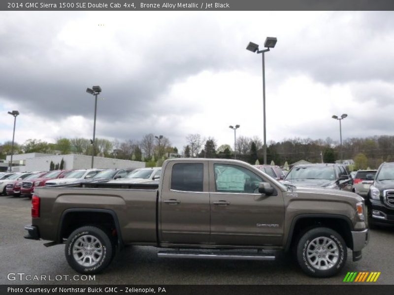 Bronze Alloy Metallic / Jet Black 2014 GMC Sierra 1500 SLE Double Cab 4x4