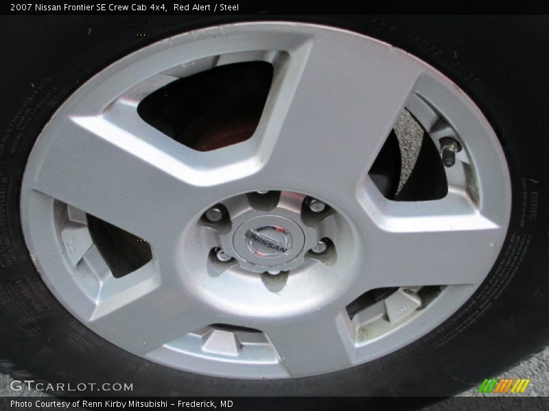 Red Alert / Steel 2007 Nissan Frontier SE Crew Cab 4x4