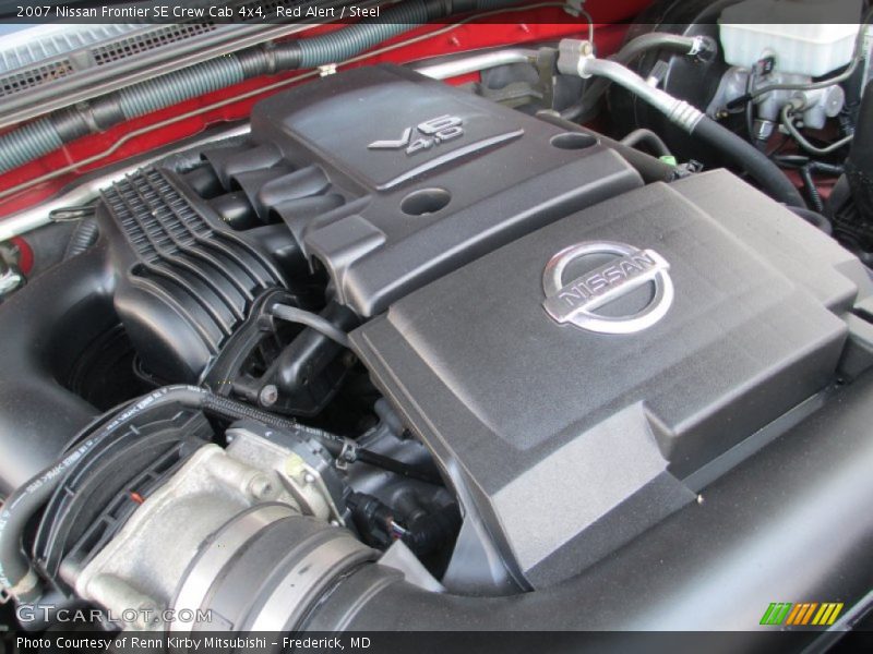 Red Alert / Steel 2007 Nissan Frontier SE Crew Cab 4x4