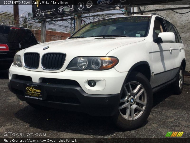 Alpine White / Sand Beige 2005 BMW X5 3.0i