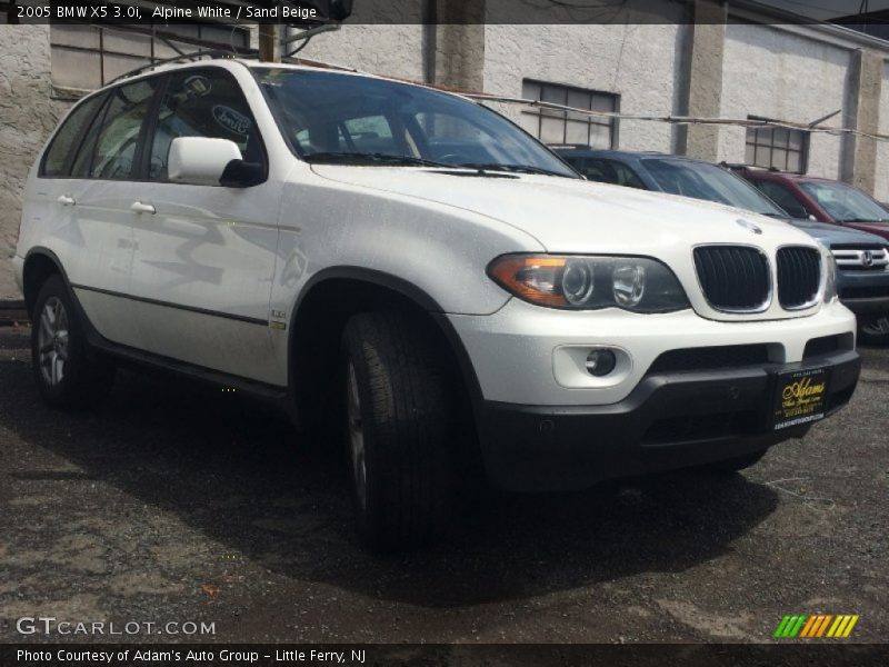 Alpine White / Sand Beige 2005 BMW X5 3.0i