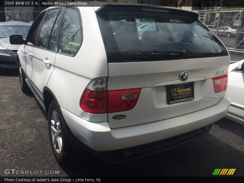 Alpine White / Sand Beige 2005 BMW X5 3.0i