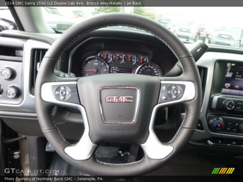 Bronze Alloy Metallic / Jet Black 2014 GMC Sierra 1500 SLE Double Cab 4x4