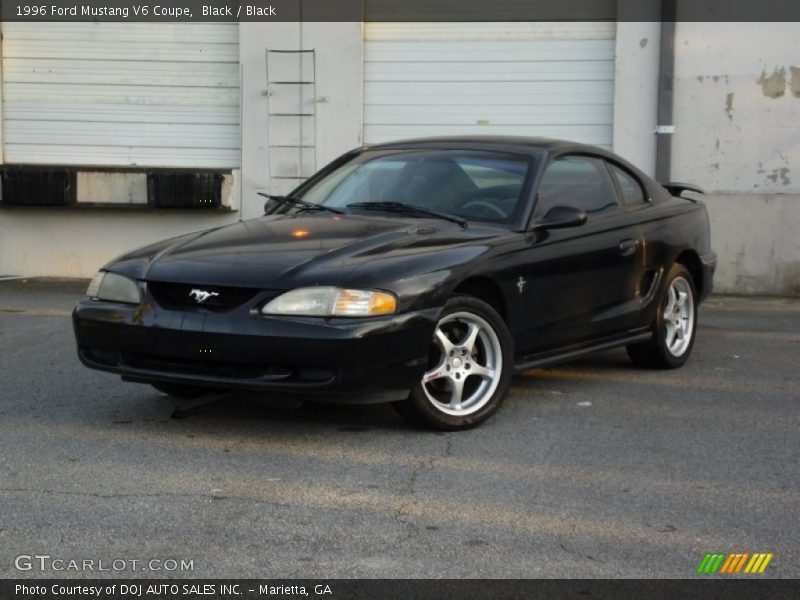 Black / Black 1996 Ford Mustang V6 Coupe