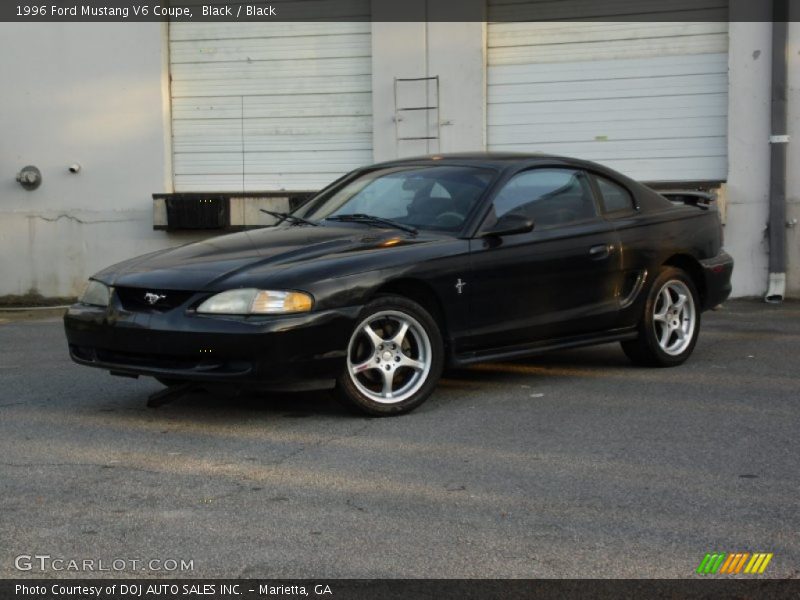 Black / Black 1996 Ford Mustang V6 Coupe
