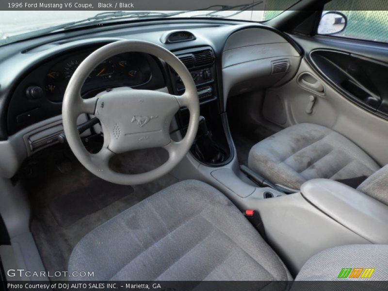 Black Interior - 1996 Mustang V6 Coupe 