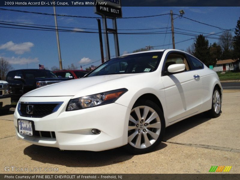 Taffeta White / Ivory 2009 Honda Accord EX-L V6 Coupe