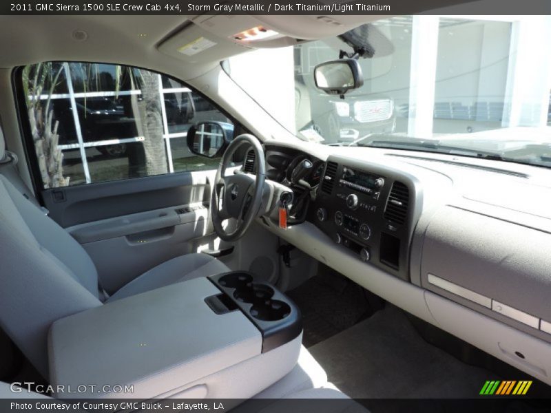 Storm Gray Metallic / Dark Titanium/Light Titanium 2011 GMC Sierra 1500 SLE Crew Cab 4x4