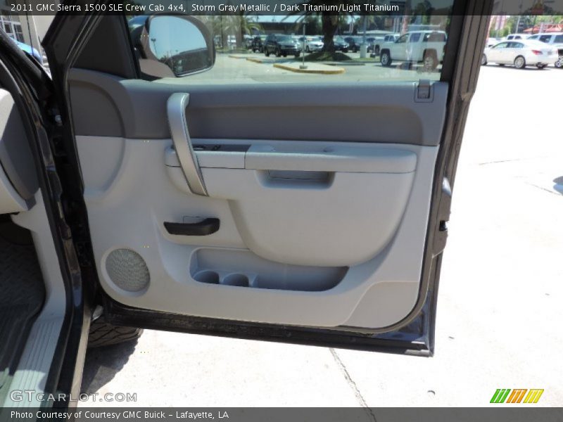 Storm Gray Metallic / Dark Titanium/Light Titanium 2011 GMC Sierra 1500 SLE Crew Cab 4x4