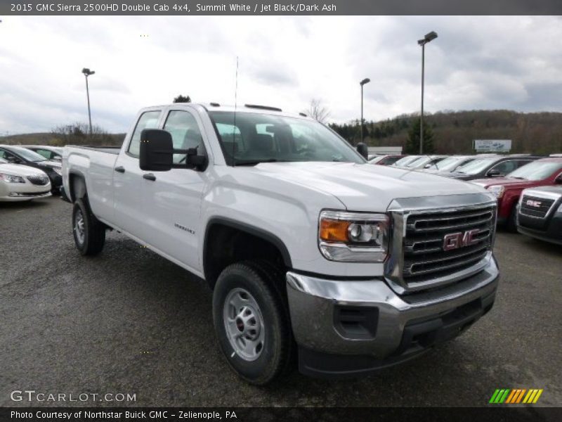 Summit White / Jet Black/Dark Ash 2015 GMC Sierra 2500HD Double Cab 4x4