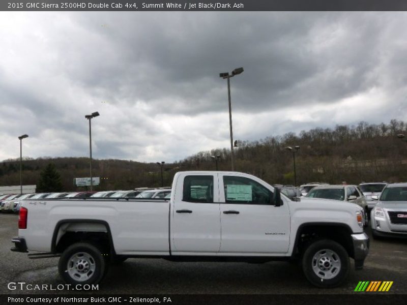 Summit White / Jet Black/Dark Ash 2015 GMC Sierra 2500HD Double Cab 4x4