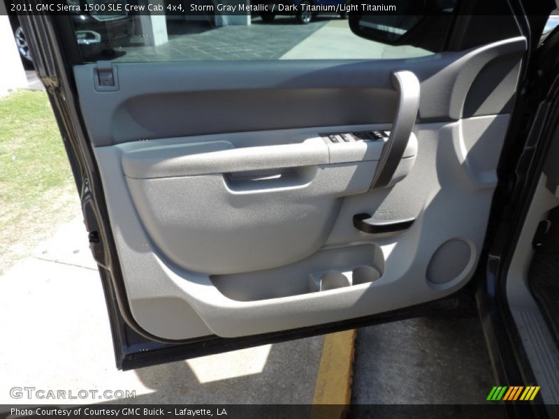 Storm Gray Metallic / Dark Titanium/Light Titanium 2011 GMC Sierra 1500 SLE Crew Cab 4x4