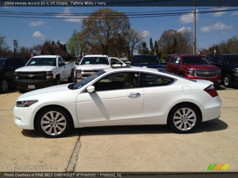 Taffeta White / Ivory 2009 Honda Accord EX-L V6 Coupe