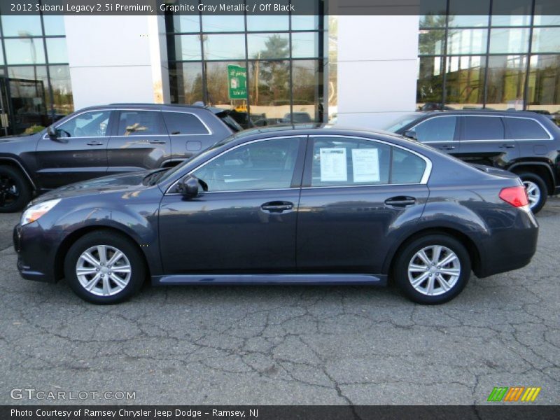 Graphite Gray Metallic / Off Black 2012 Subaru Legacy 2.5i Premium