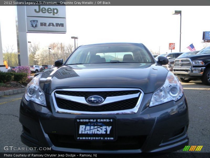 Graphite Gray Metallic / Off Black 2012 Subaru Legacy 2.5i Premium