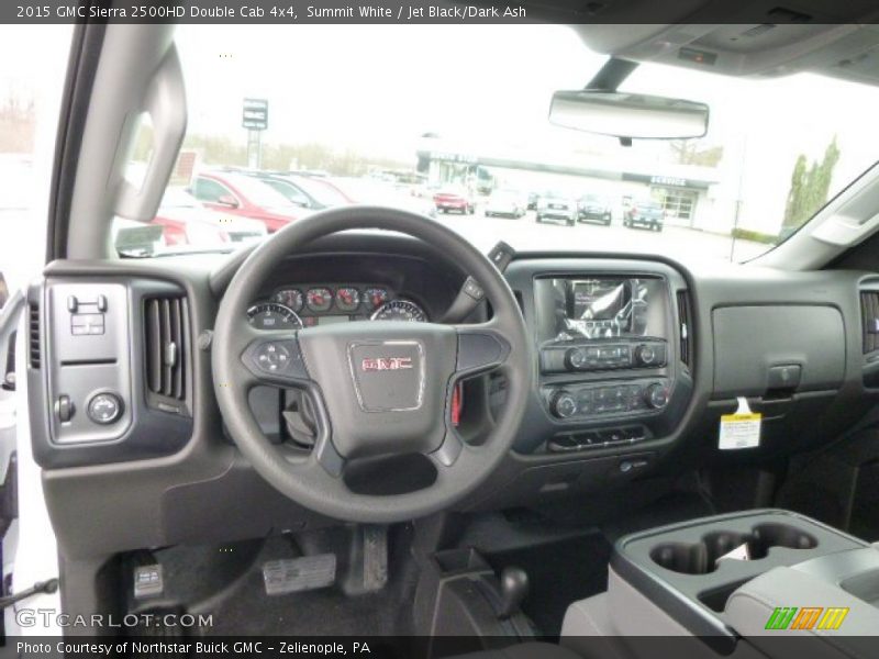 Summit White / Jet Black/Dark Ash 2015 GMC Sierra 2500HD Double Cab 4x4