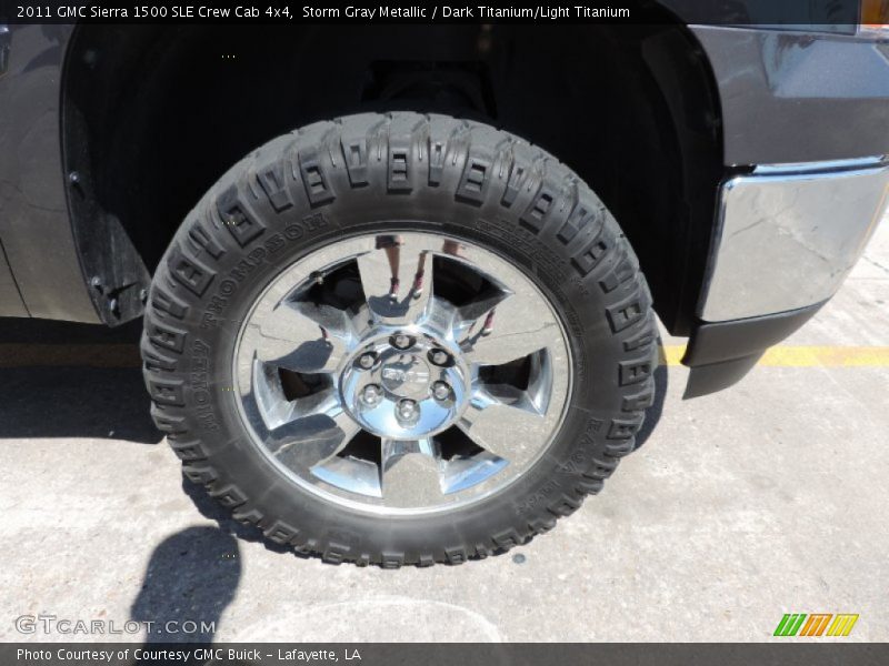 Storm Gray Metallic / Dark Titanium/Light Titanium 2011 GMC Sierra 1500 SLE Crew Cab 4x4