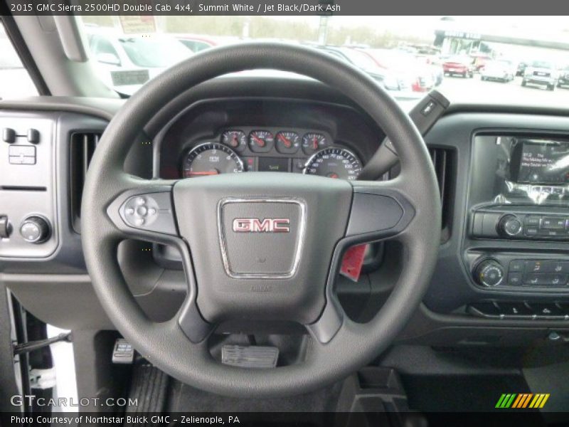 Summit White / Jet Black/Dark Ash 2015 GMC Sierra 2500HD Double Cab 4x4