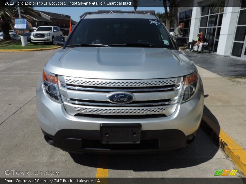 Ingot Silver Metallic / Charcoal Black 2013 Ford Explorer XLT EcoBoost