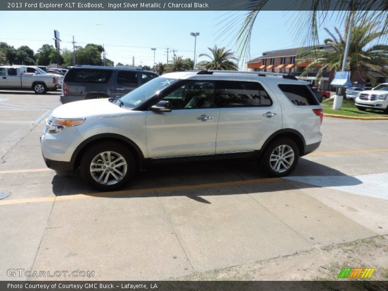 Ingot Silver Metallic / Charcoal Black 2013 Ford Explorer XLT EcoBoost