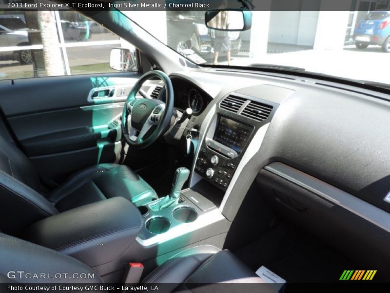 Ingot Silver Metallic / Charcoal Black 2013 Ford Explorer XLT EcoBoost