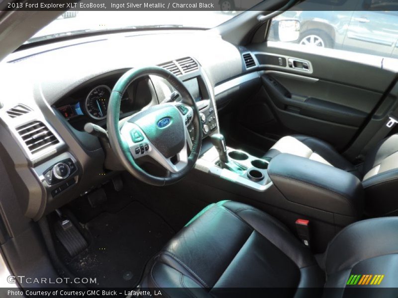 Ingot Silver Metallic / Charcoal Black 2013 Ford Explorer XLT EcoBoost