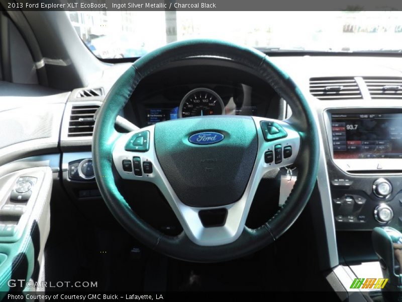 Ingot Silver Metallic / Charcoal Black 2013 Ford Explorer XLT EcoBoost