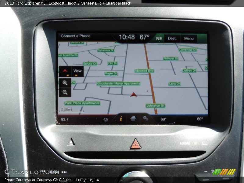 Ingot Silver Metallic / Charcoal Black 2013 Ford Explorer XLT EcoBoost