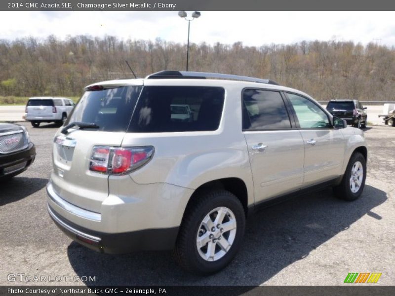 Champagne Silver Metallic / Ebony 2014 GMC Acadia SLE
