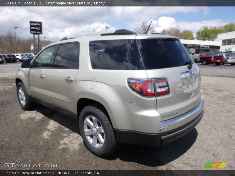 Champagne Silver Metallic / Ebony 2014 GMC Acadia SLE