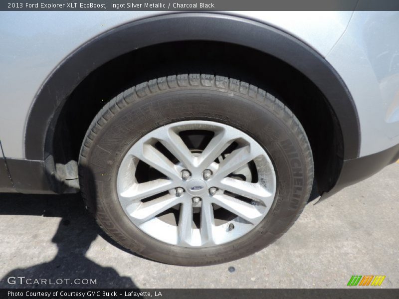 Ingot Silver Metallic / Charcoal Black 2013 Ford Explorer XLT EcoBoost