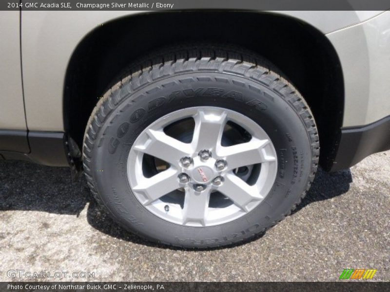 Champagne Silver Metallic / Ebony 2014 GMC Acadia SLE
