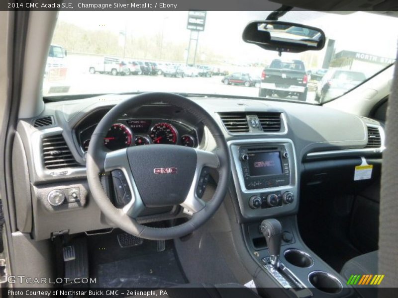 Champagne Silver Metallic / Ebony 2014 GMC Acadia SLE