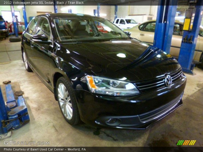 Black / Titan Black 2012 Volkswagen Jetta SEL Sedan