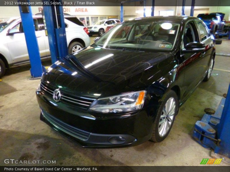 Black / Titan Black 2012 Volkswagen Jetta SEL Sedan