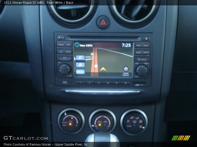Pearl White / Black 2011 Nissan Rogue SV AWD