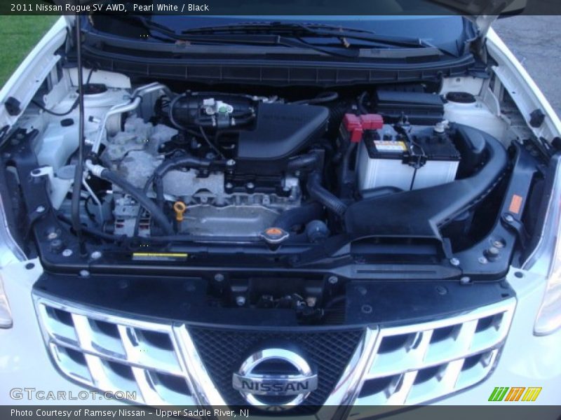 Pearl White / Black 2011 Nissan Rogue SV AWD