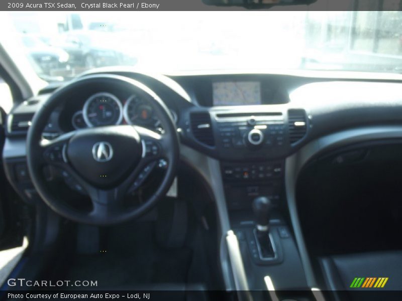 Crystal Black Pearl / Ebony 2009 Acura TSX Sedan