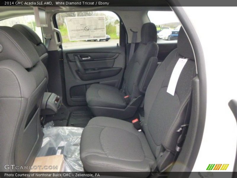 White Diamond Tricoat / Ebony 2014 GMC Acadia SLE AWD