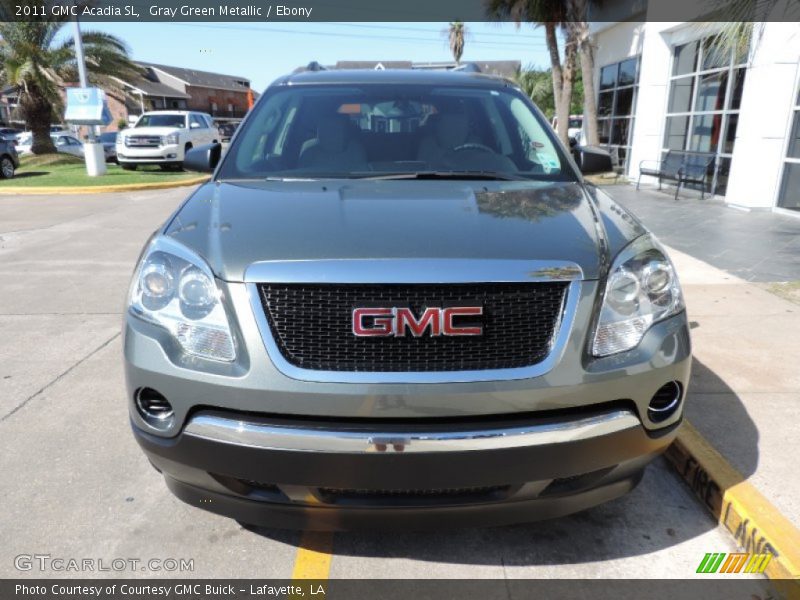 Gray Green Metallic / Ebony 2011 GMC Acadia SL