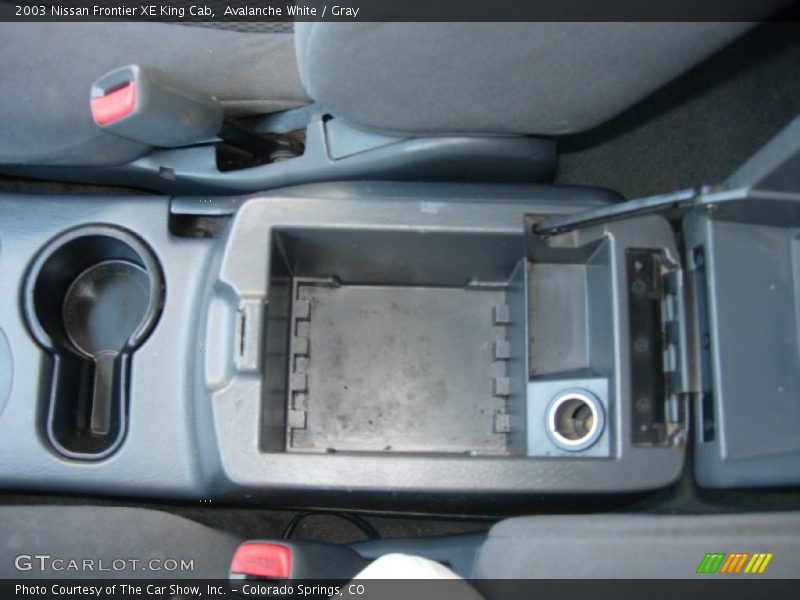 Avalanche White / Gray 2003 Nissan Frontier XE King Cab