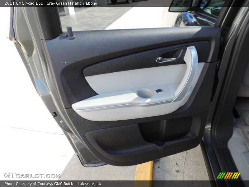 Gray Green Metallic / Ebony 2011 GMC Acadia SL