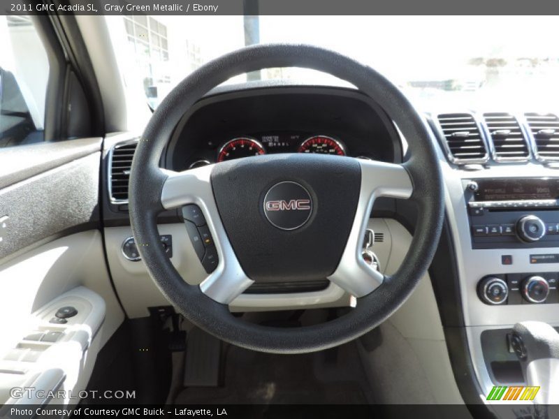 Gray Green Metallic / Ebony 2011 GMC Acadia SL
