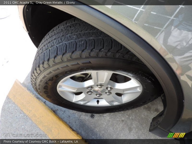 Gray Green Metallic / Ebony 2011 GMC Acadia SL